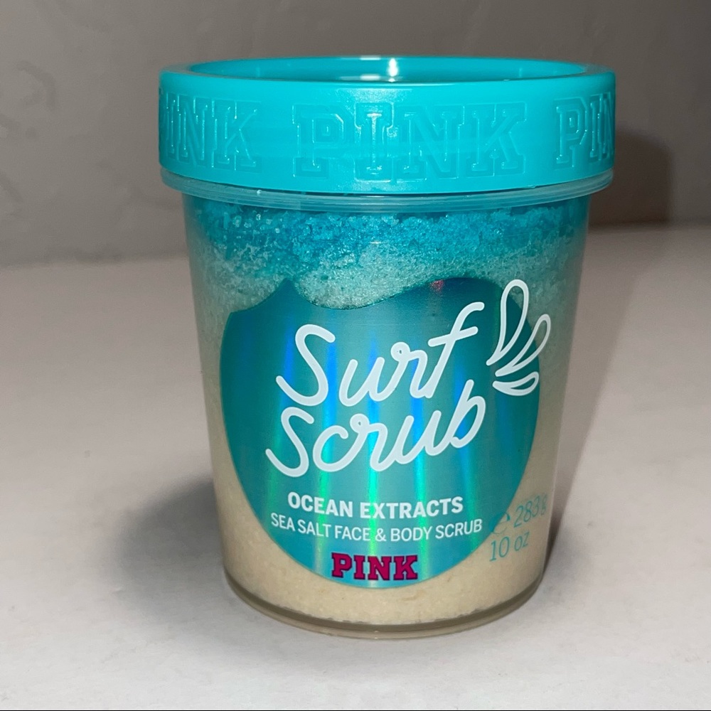 Victoria's Secret PINK Surf Scrub Ocean Extracts Sea Salt Face & Body Scrub 10oz